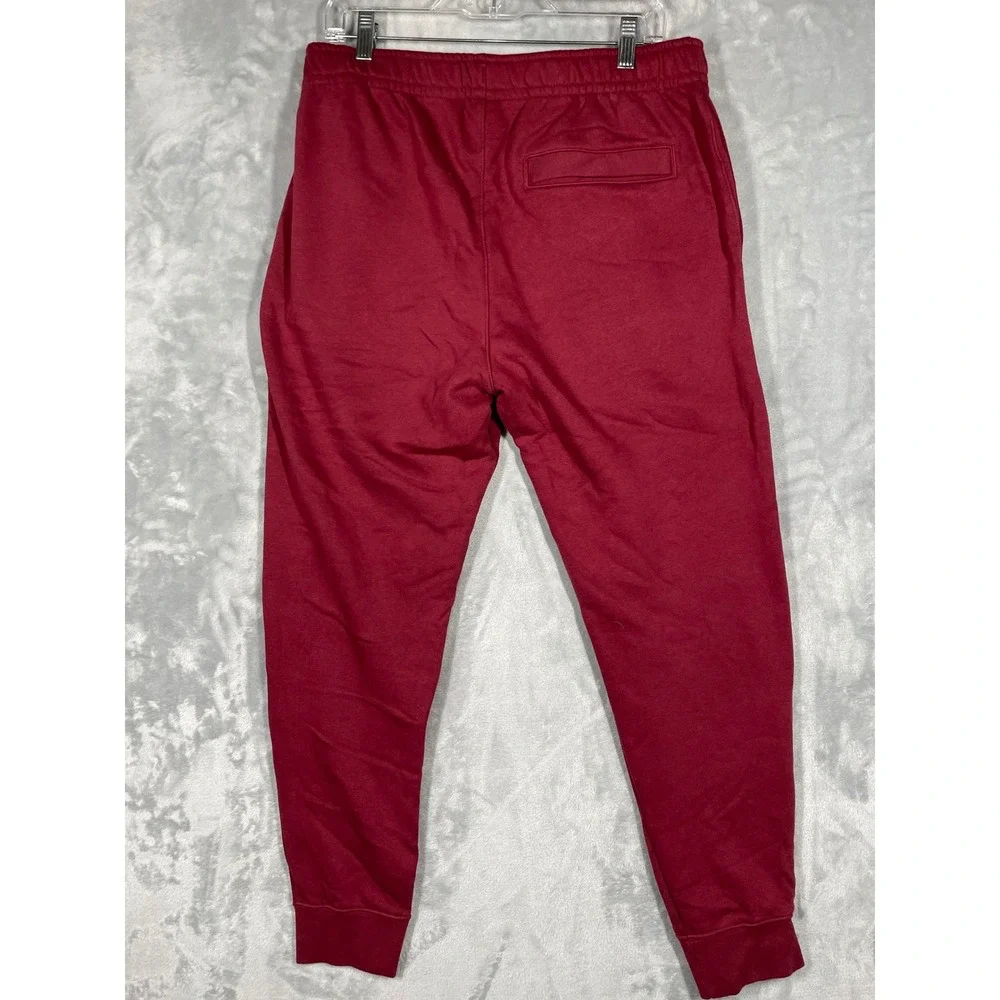 Nike Mens Sportswear Club Fleece Joggers Burgundy Maroon Red BV2671-677 Size L
